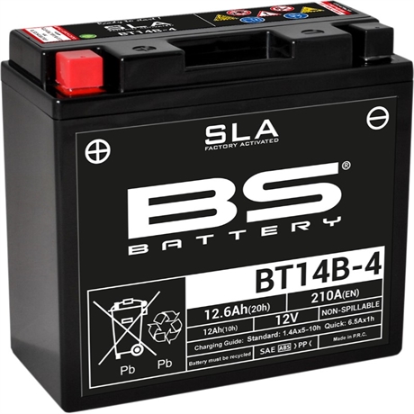 BS Battery MC Batteri AGM 12V 210A 12Ah - Lav Model