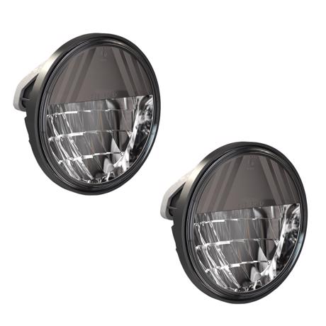 LED Forlygtesæt 4,5" Premium Reflector Style - Sort