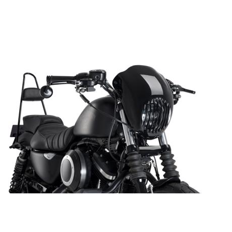 Harley Davidson Sportster / Dyna / Softail Custom Acces Warrior Forlygtekåbe Blanksort