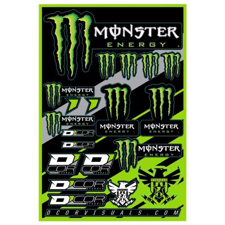 Monster Energy Sticker Kit 1 Fra D\'Cor Visuals